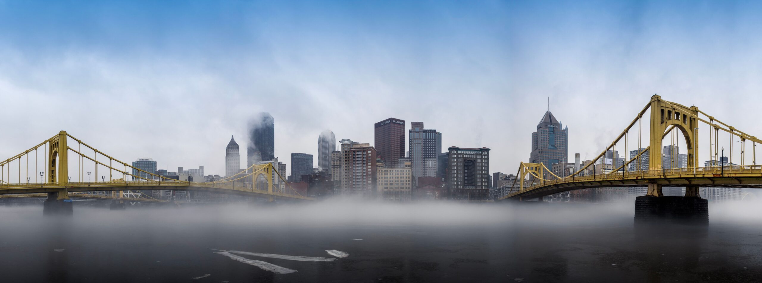 Pittsburgh Skyline with Fog